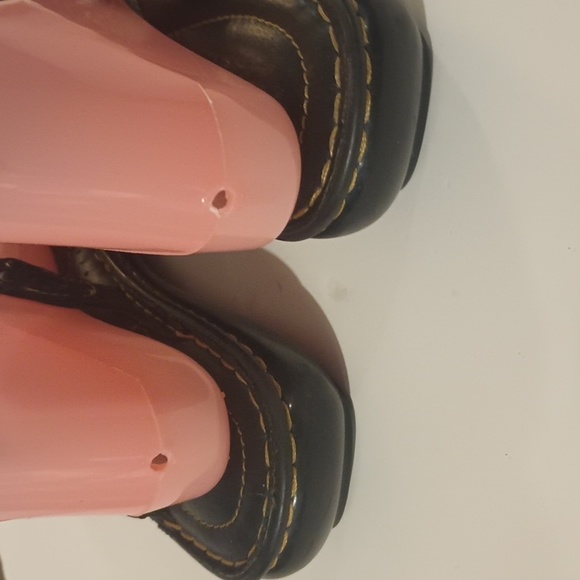 Women's BORN black leather slip on sandal shoes. Sz 8M..39Euro. - Picture 4 of 7